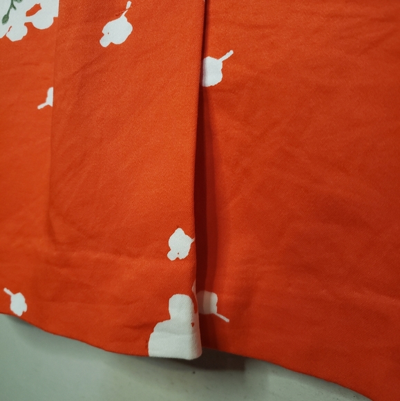 Adrianna Papell Red Purple Floral Midi Sheath Sleeveless Dress Lined Size 16 - Picture 8 of 8